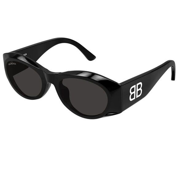 NEW BALENCIAGA BB0396SK 001 BLACK SUNGLASSES - Picture 1 of 4